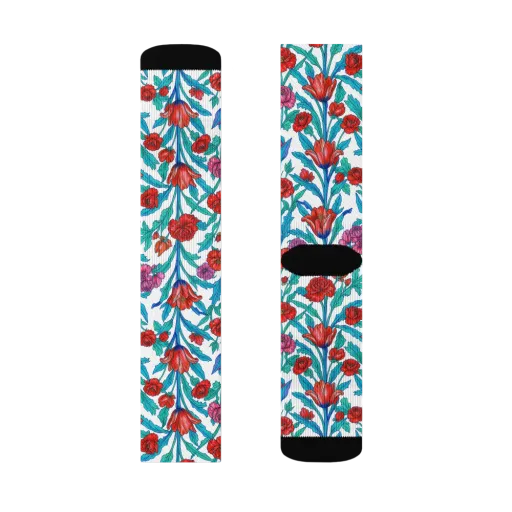 Scarlet Garden on a Socks