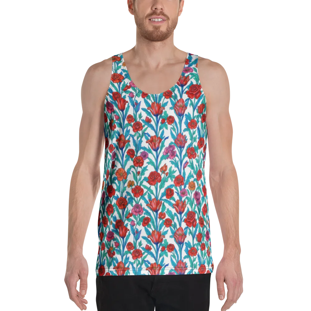 Scarlet Garden on Men's Tank Top — Front