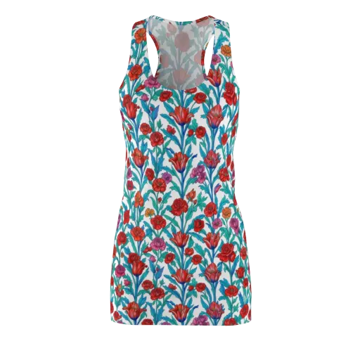 Scarlet Garden on a Racerback Dress