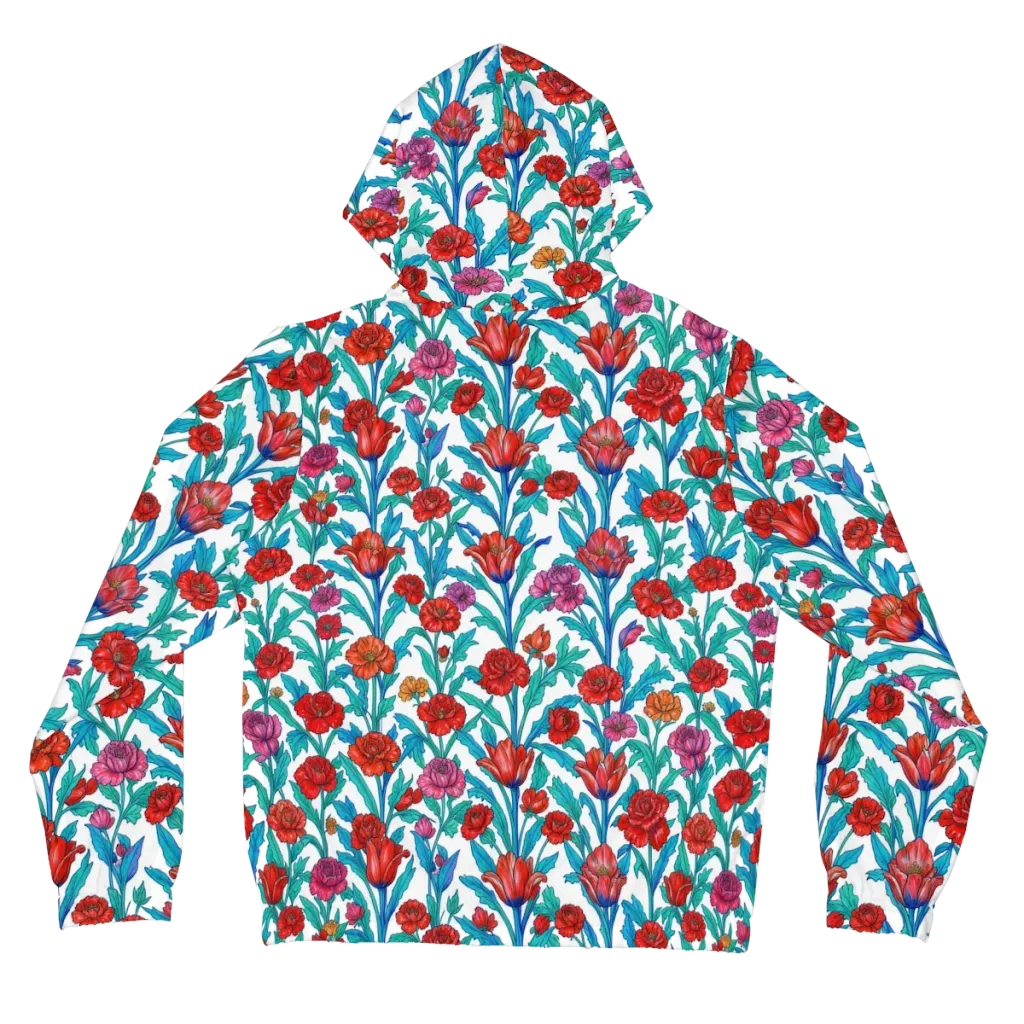 Scarlet Garden on Women's Full-Zip Hoodie — Back