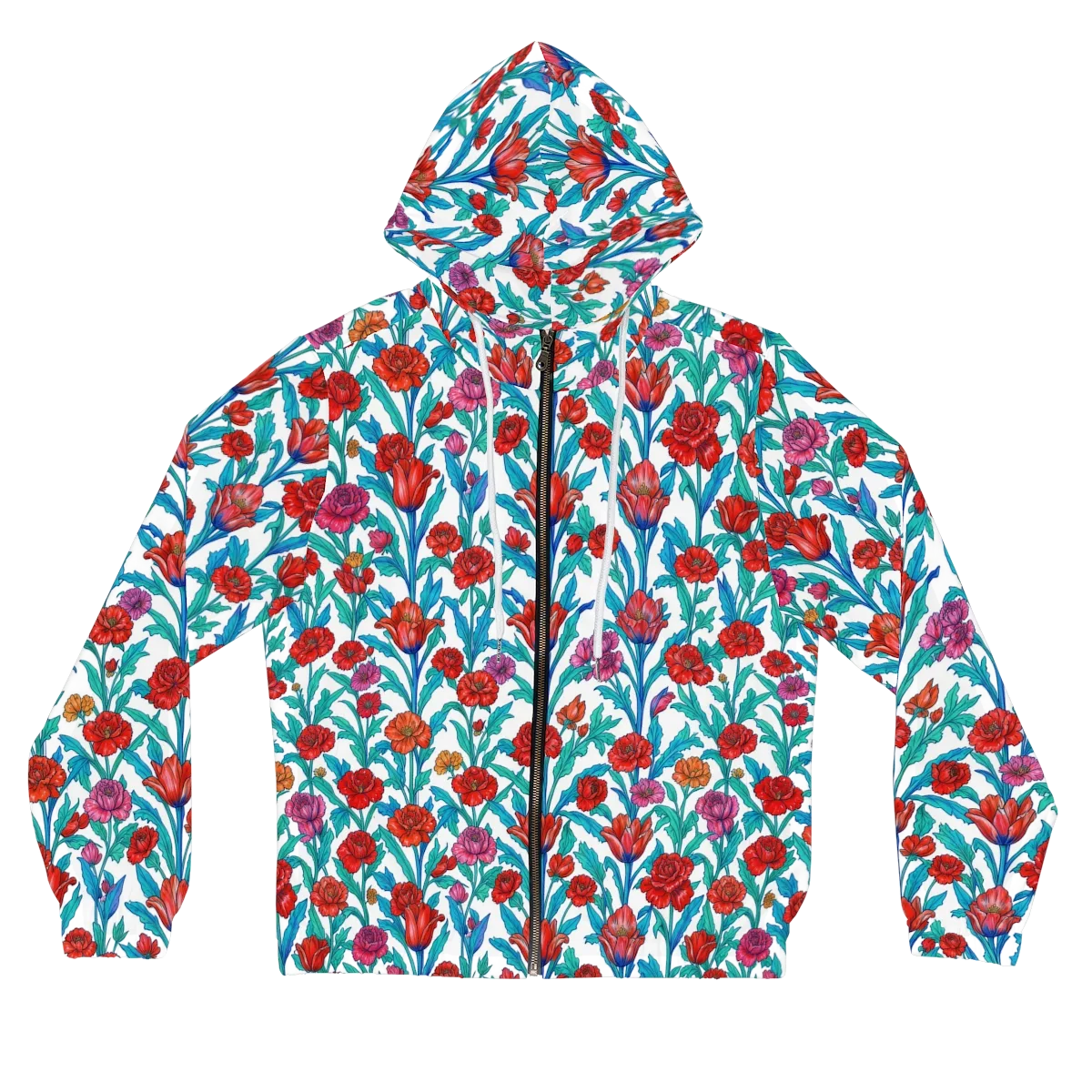 Scarlet Garden on Women's Full-Zip Hoodie — Front