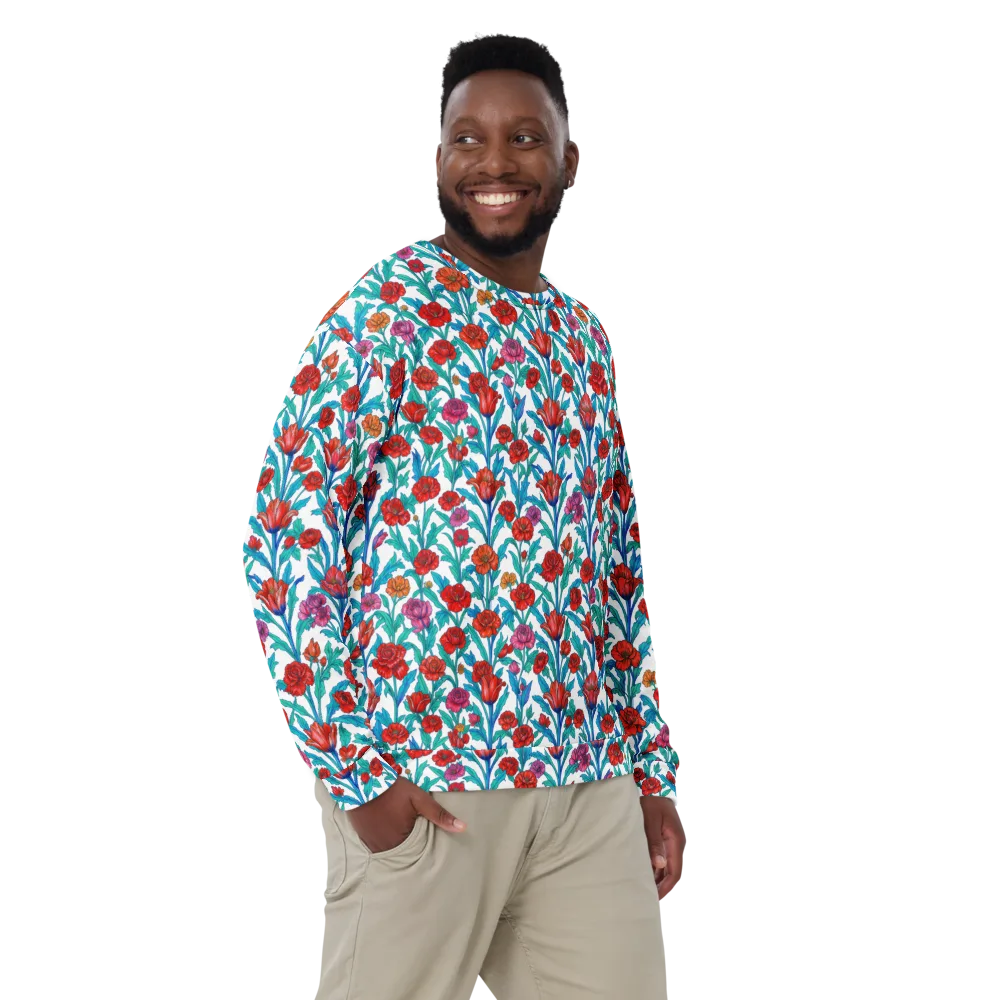 Scarlet Garden on Sweatshirt — Front