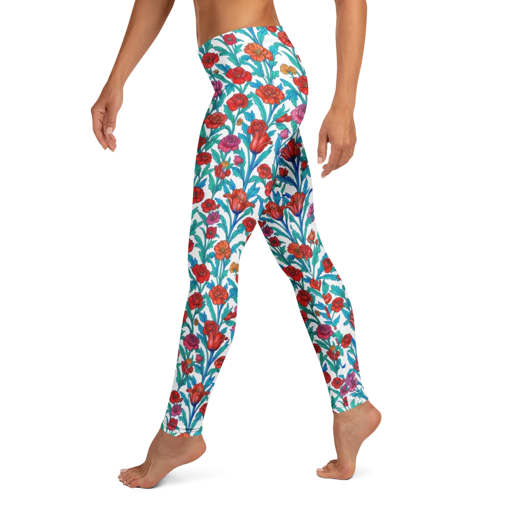 Scarlet Garden on Leggings — Left