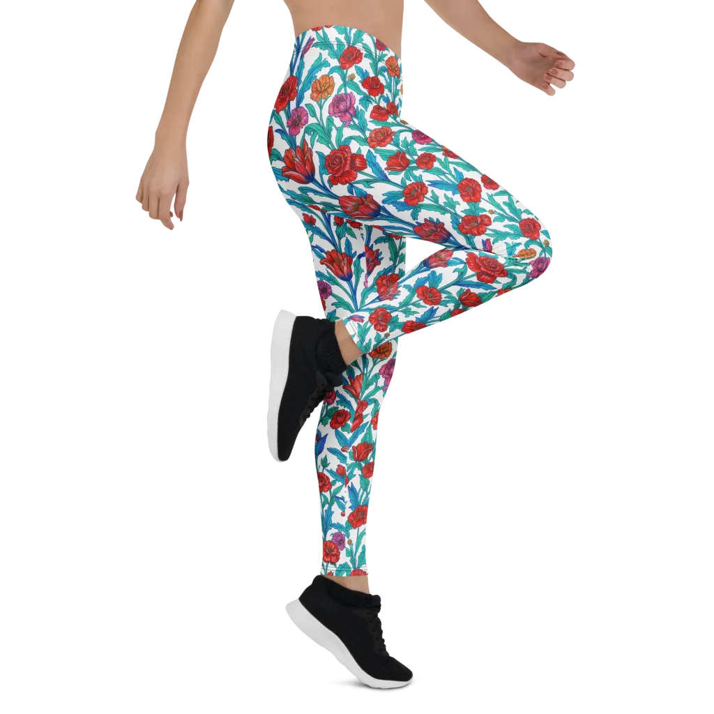 Scarlet Garden on Leggings — Right