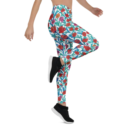 Scarlet Garden on a Leggings
