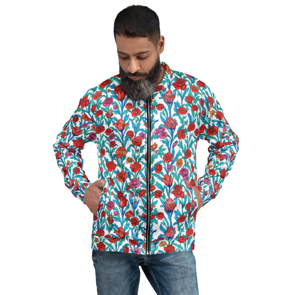 Scarlet Garden on Bomber Jacket — Front