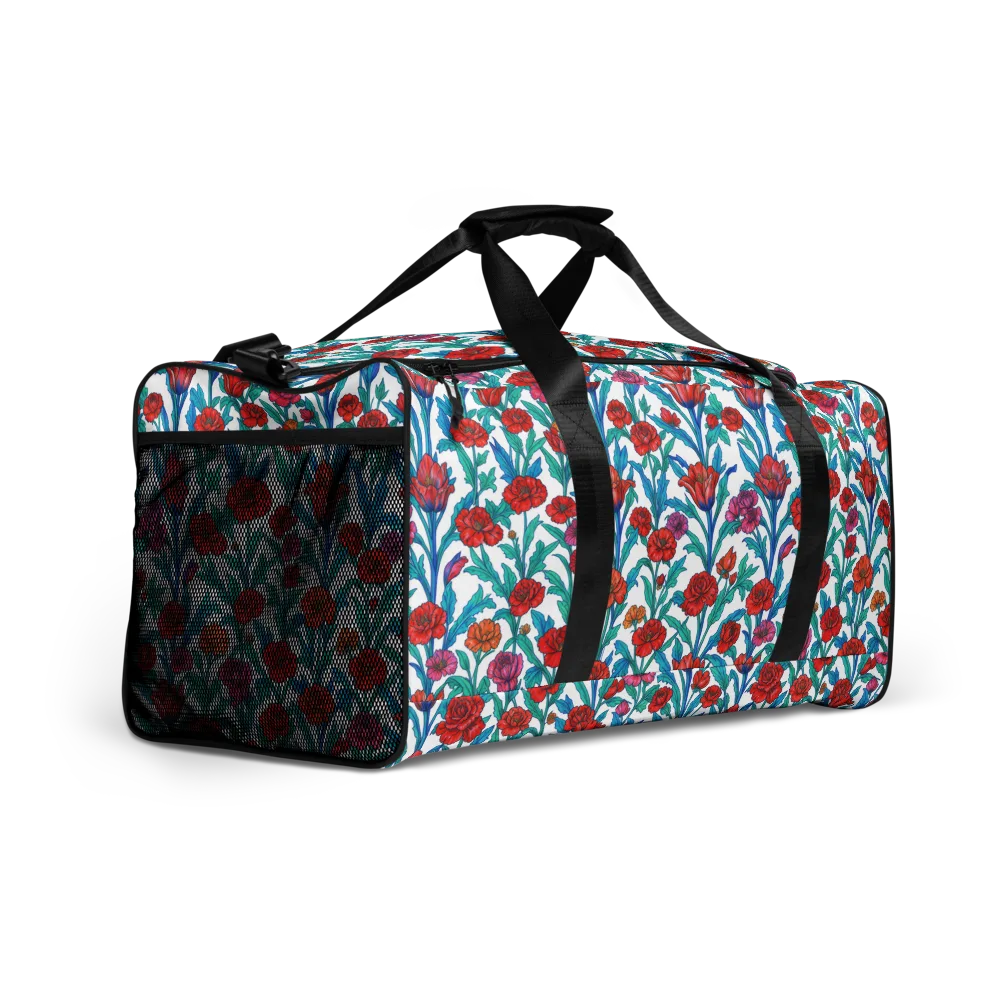 Scarlet Garden on Duffle Bag — Right Front