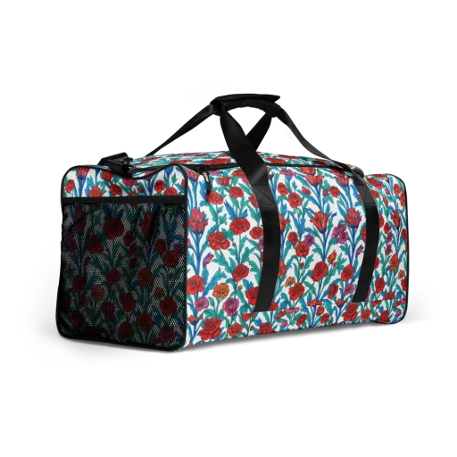 Scarlet Garden on a Duffle Bag