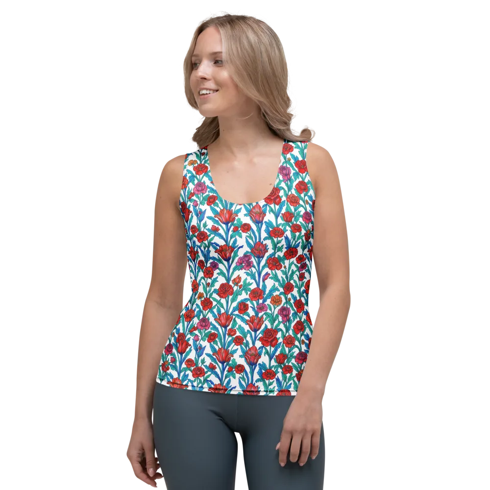 Scarlet Garden on Women's Tank Top — Front