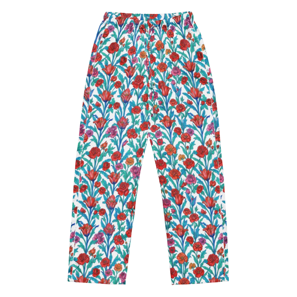 Scarlet Garden on Women's Pajama Pants — Front