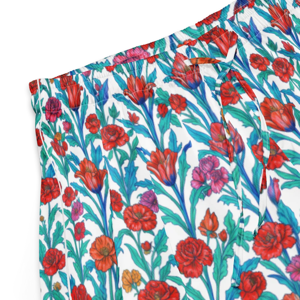 Scarlet Garden on Women's Pajama Shorts — Product details