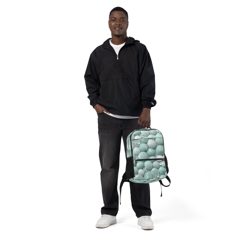 Minted Seashells on Utility Backpack — Front