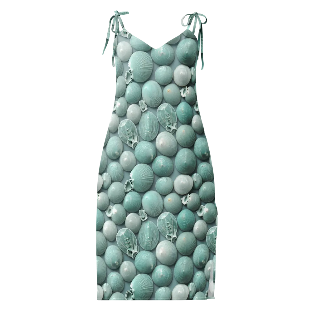 Minted Seashells on Slip Dress — Front