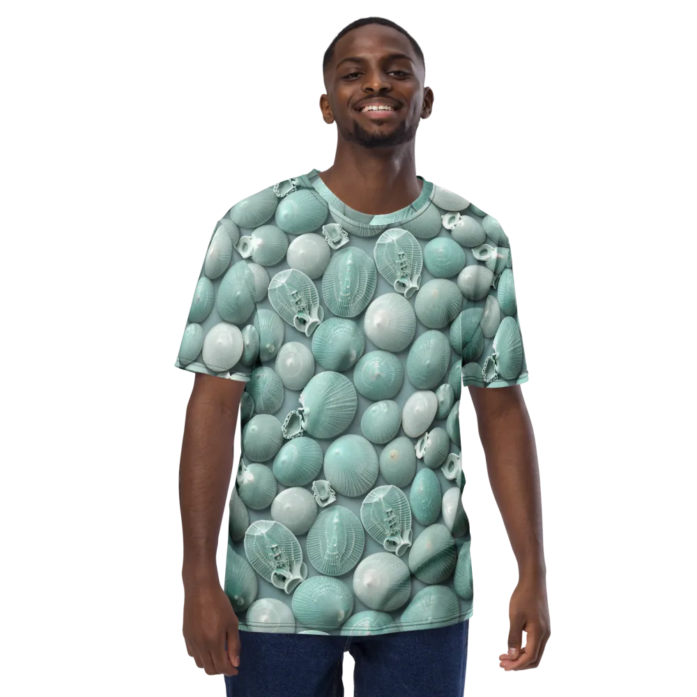 Minted Seashells on Men's Crew Neck T-Shirt — Front
