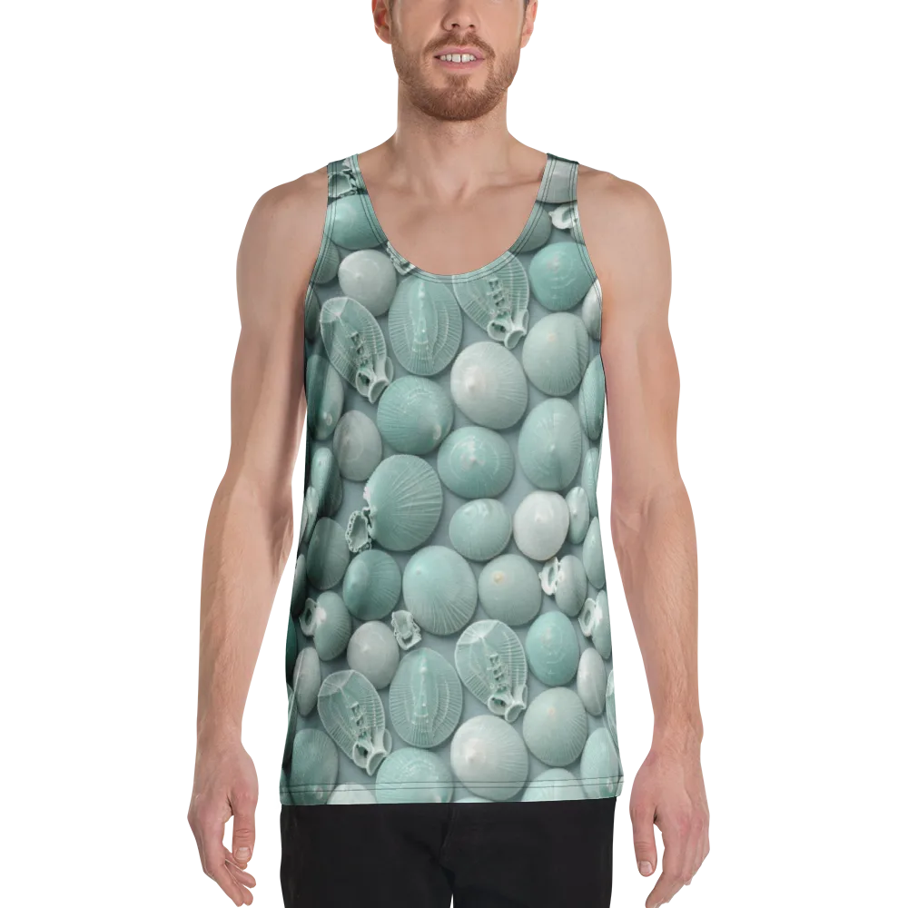 Minted Seashells on Men's Tank Top — Front