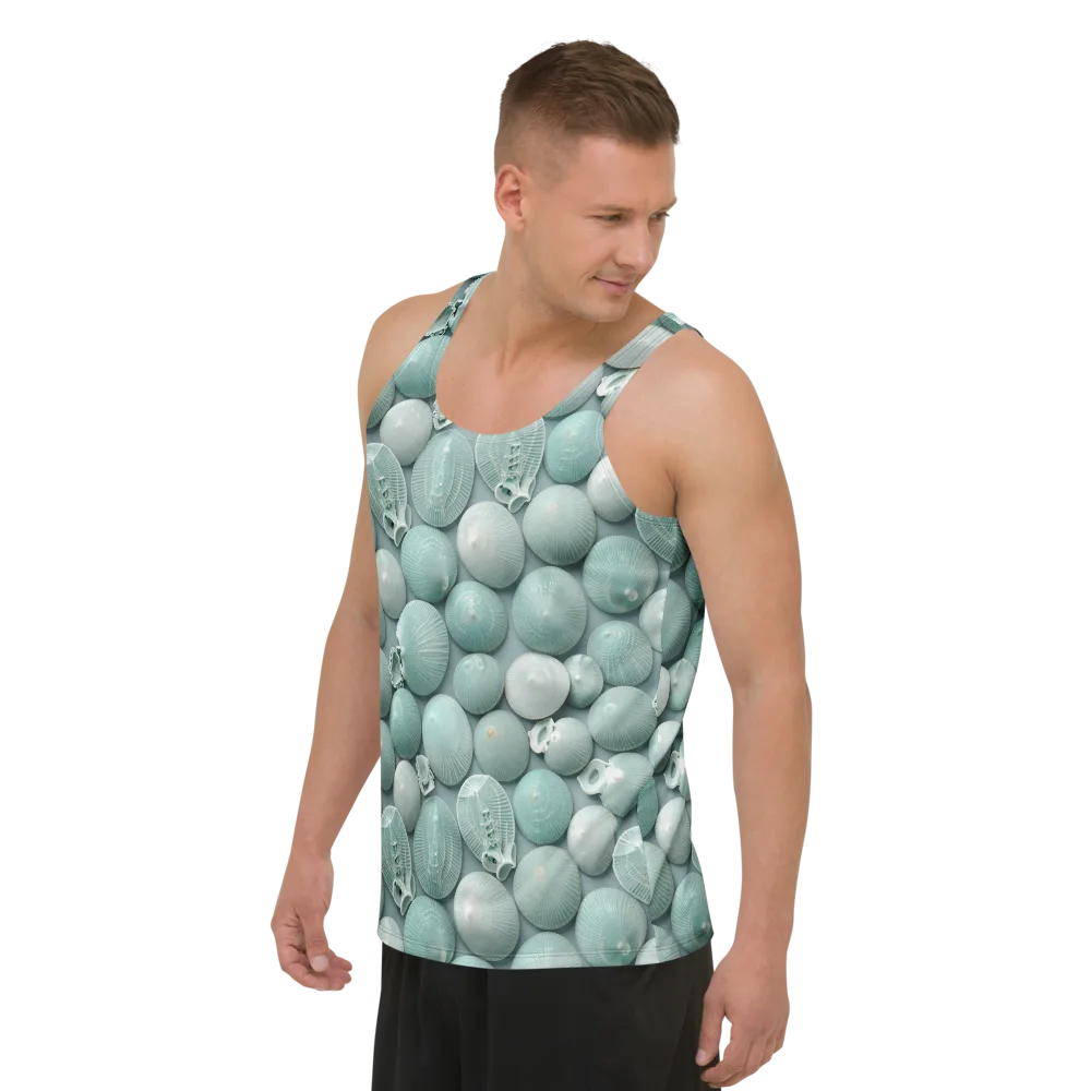 Minted Seashells on Men's Tank Top — Left Front