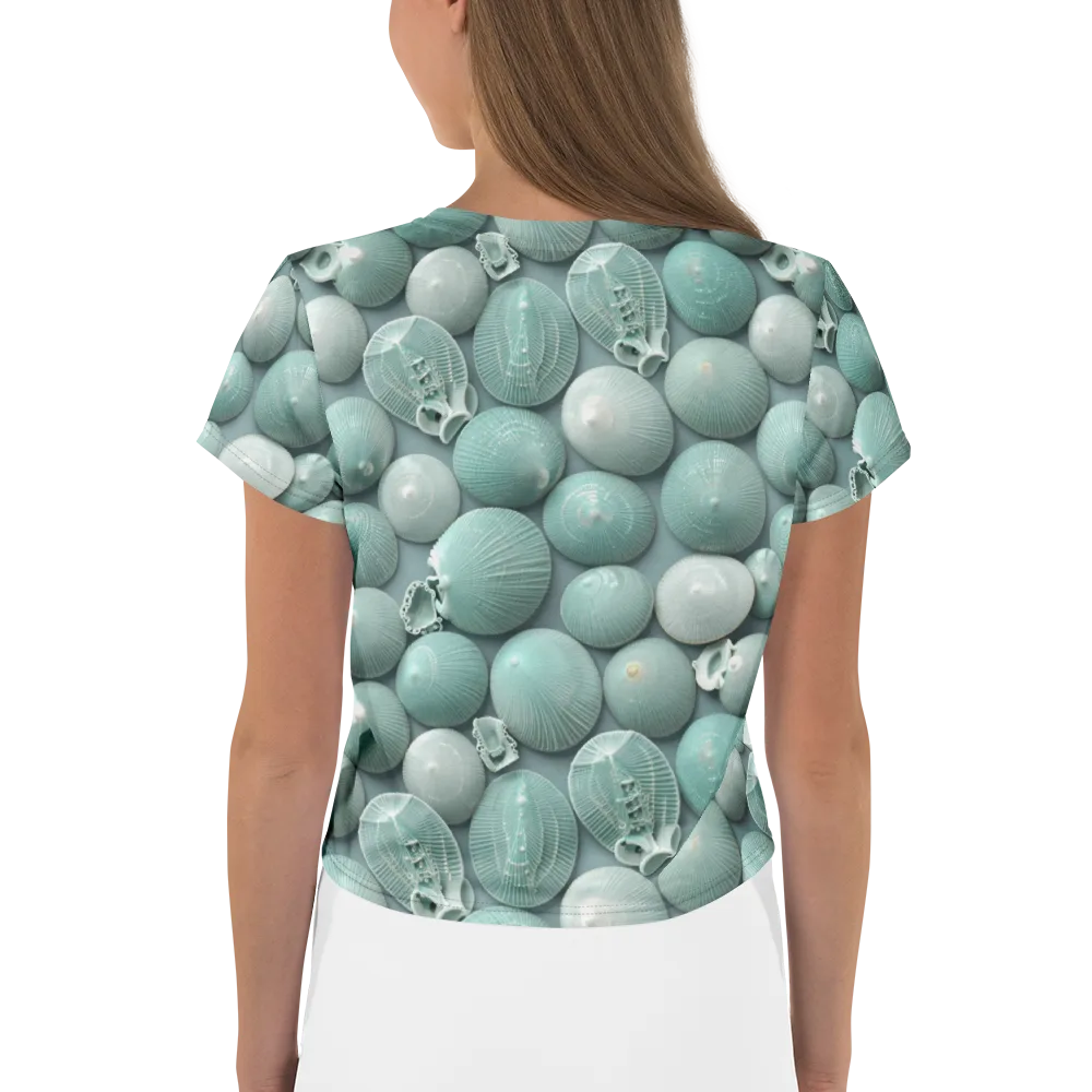 Minted Seashells on Crop Tee — Back