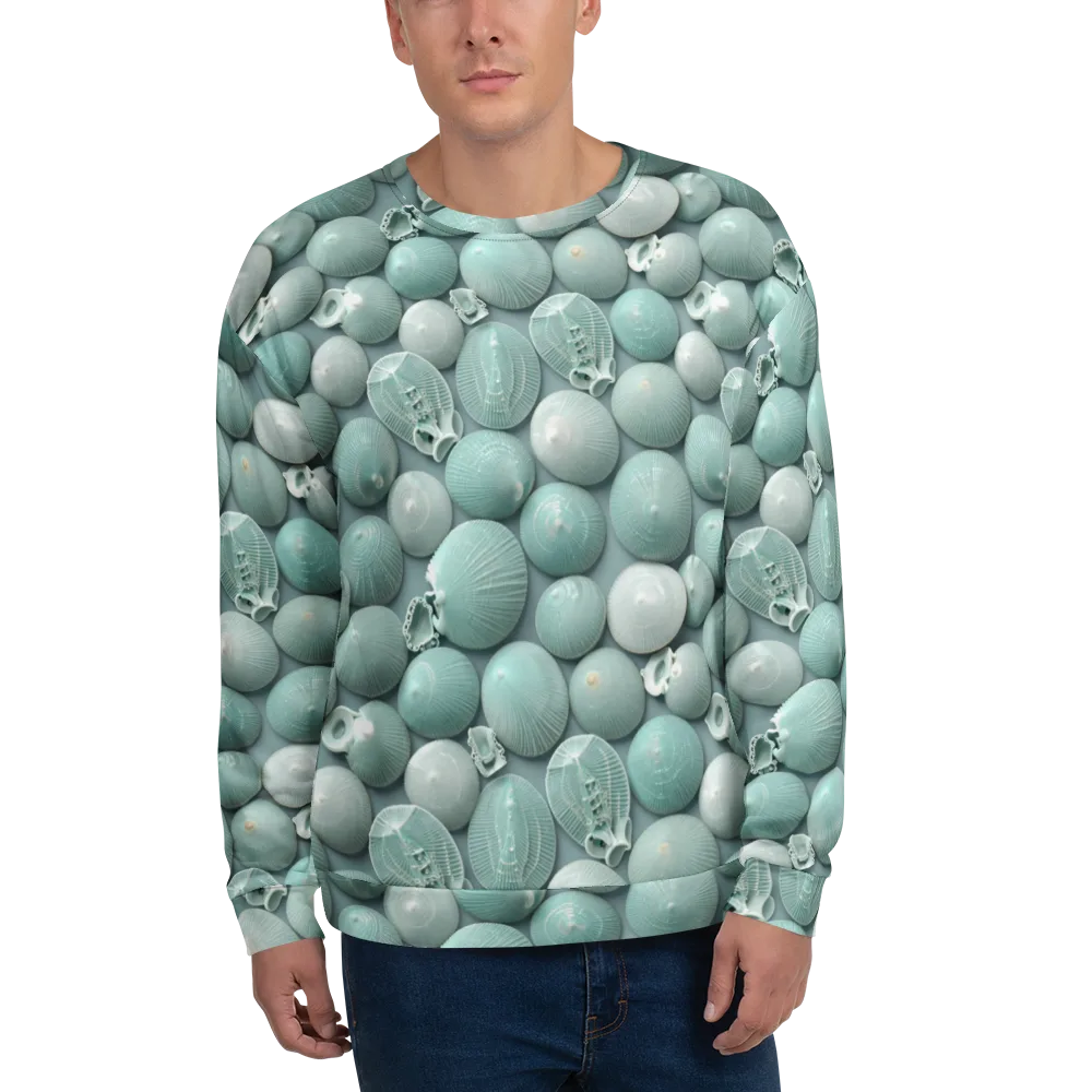 Minted Seashells on Sweatshirt — Front