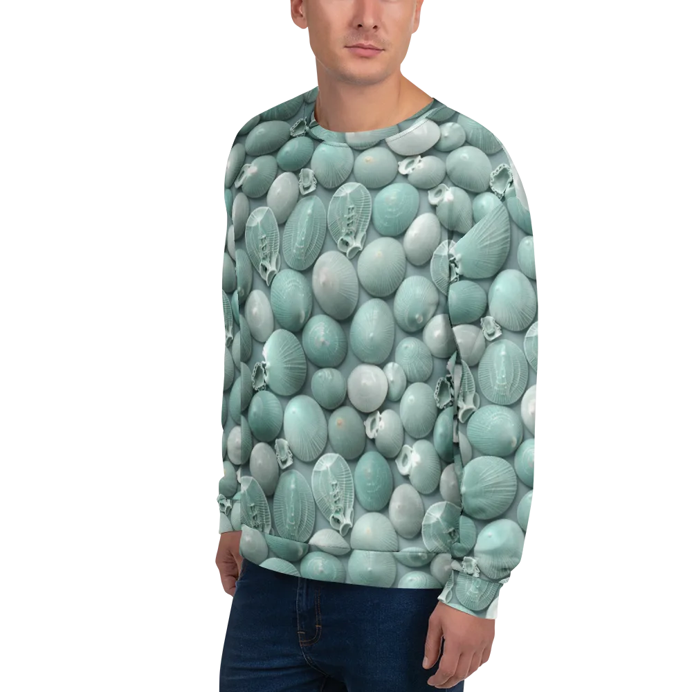Minted Seashells on Sweatshirt — Left Front