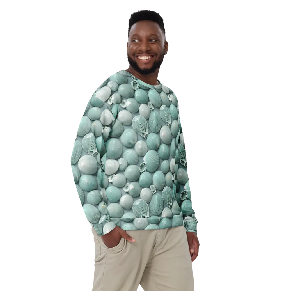 Minted Seashells on Sweatshirt — Front