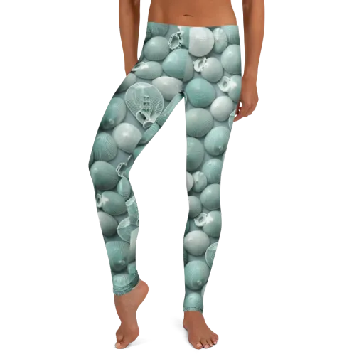Minted Seashells on a Leggings