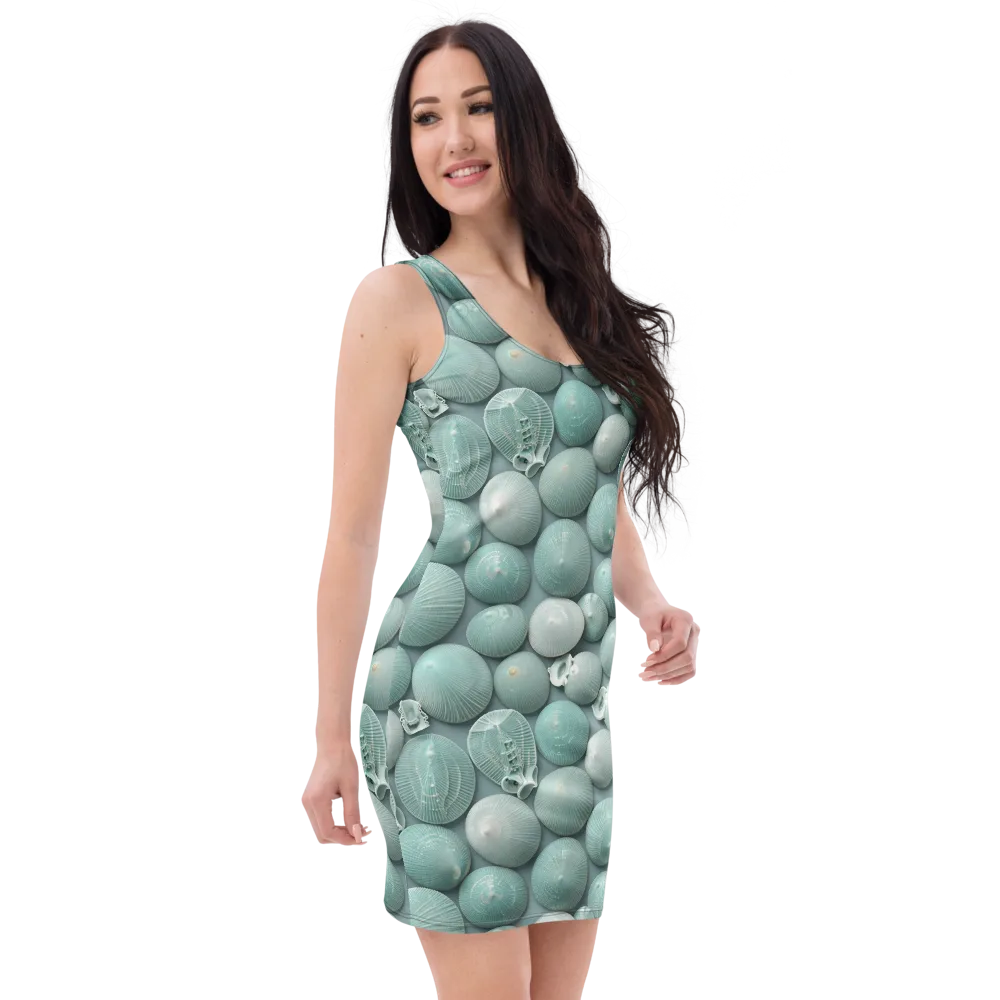 Minted Seashells on Bodycon Dress — Right Front