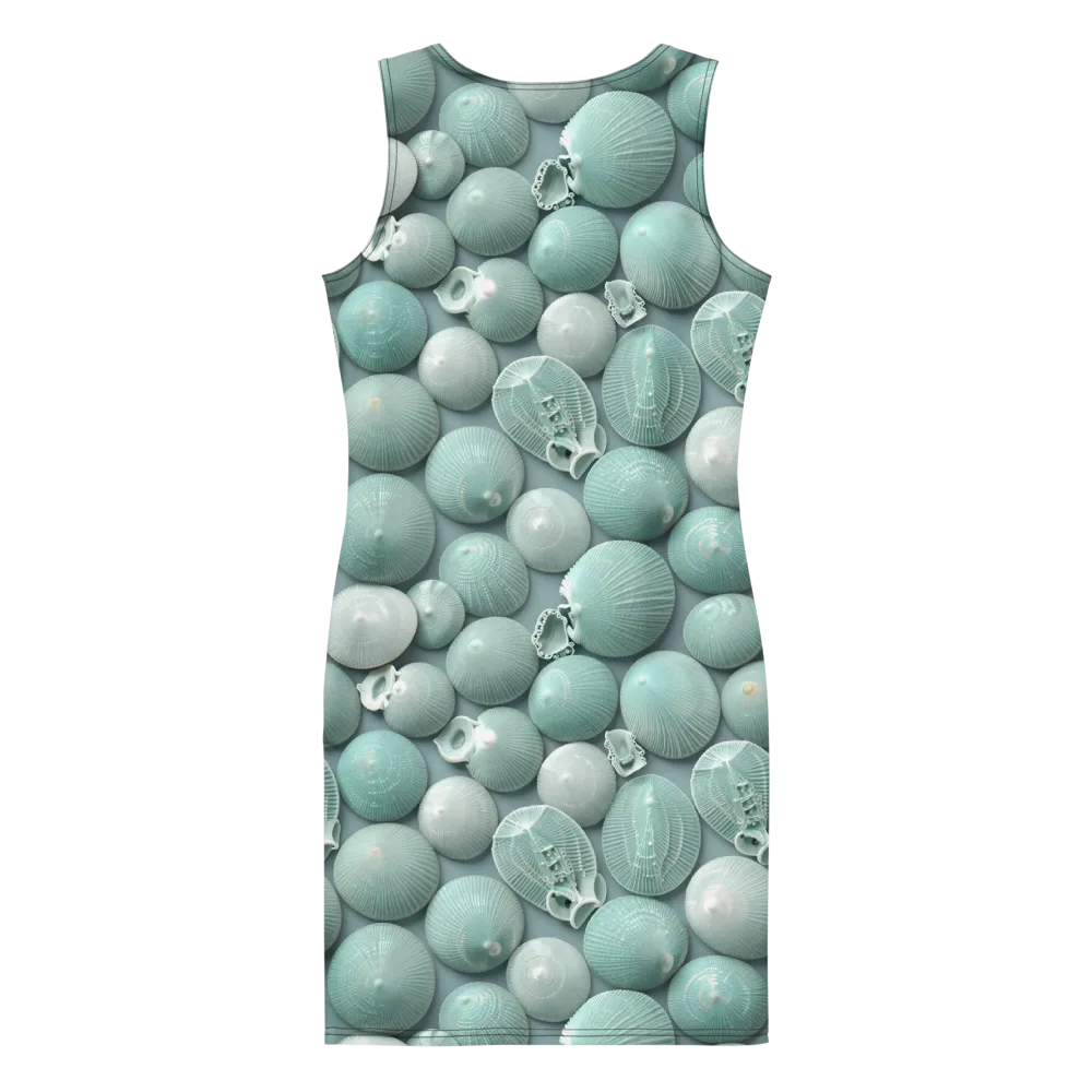 Minted Seashells on Bodycon Dress — Back