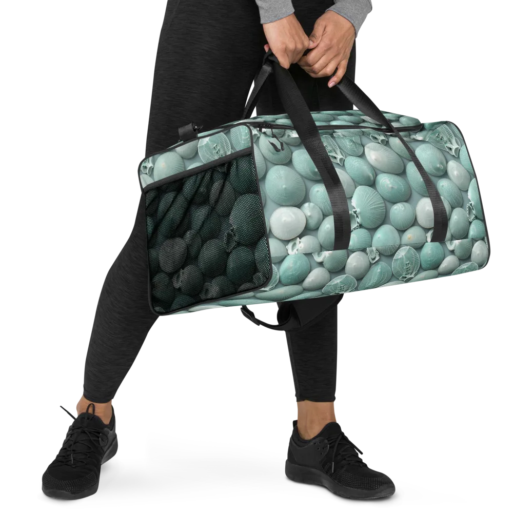 Minted Seashells on Duffle Bag — Right Front