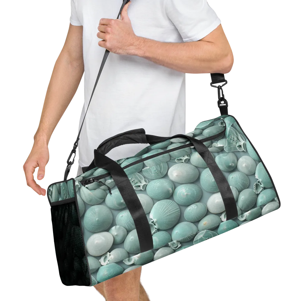 Minted Seashells on Duffle Bag — Right Front