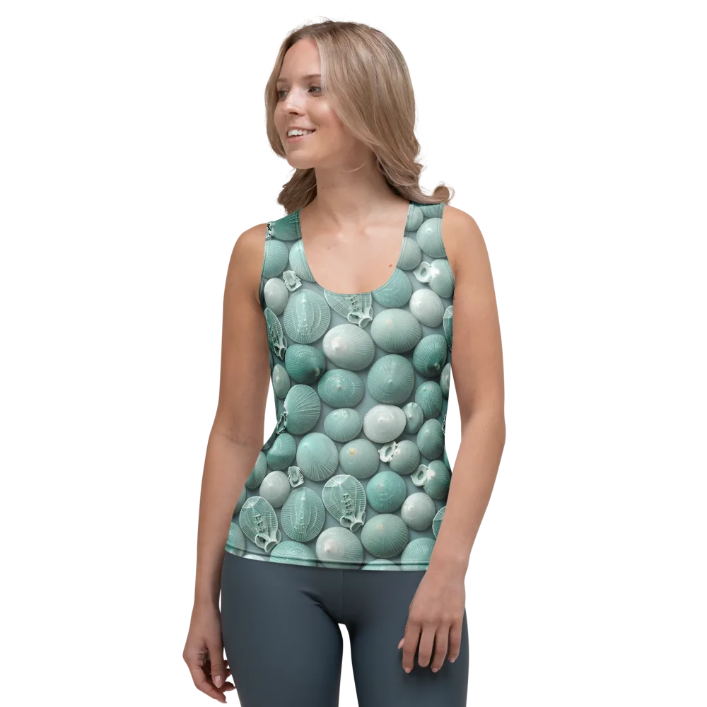 Minted Seashells on Women's Tank Top — Front