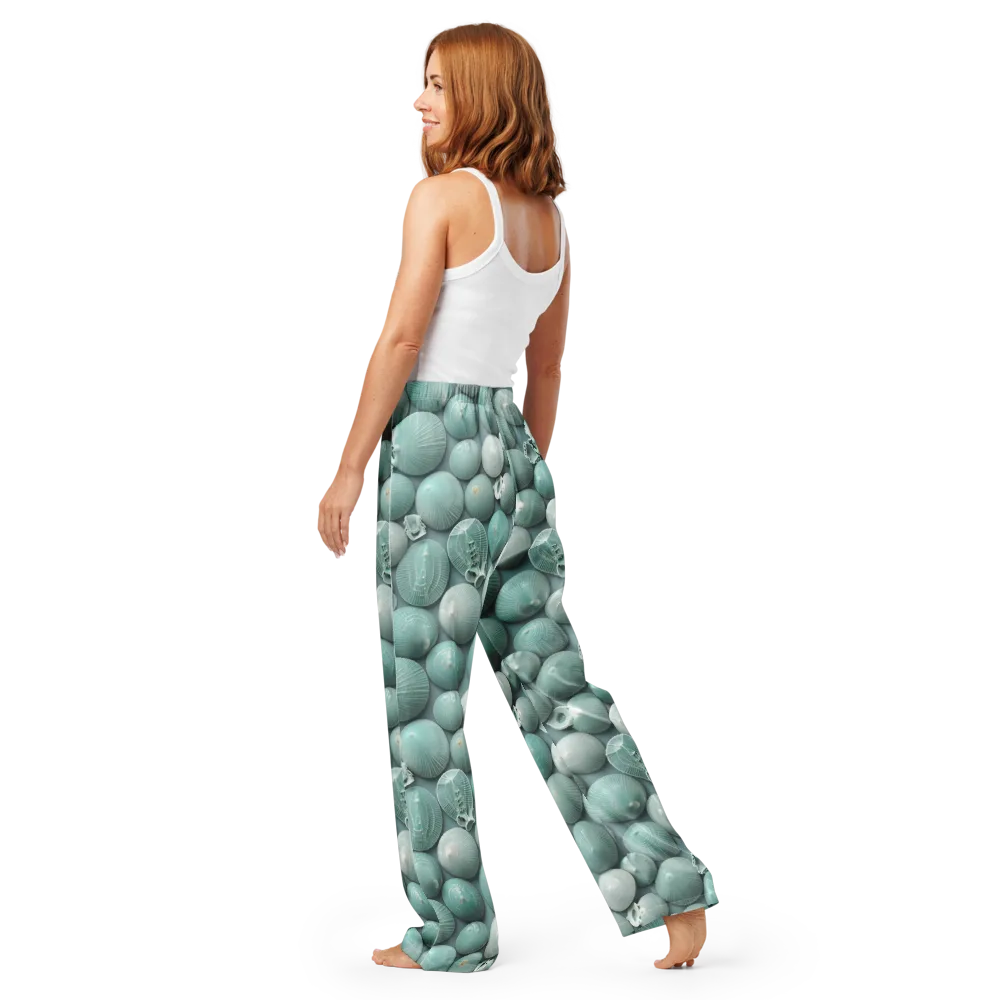 Minted Seashells on Women's Pajama Pants — Back