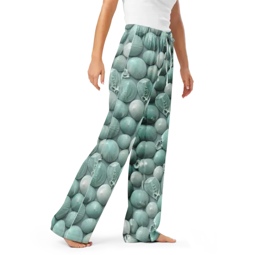 Minted Seashells on a Women's Pajama Pants