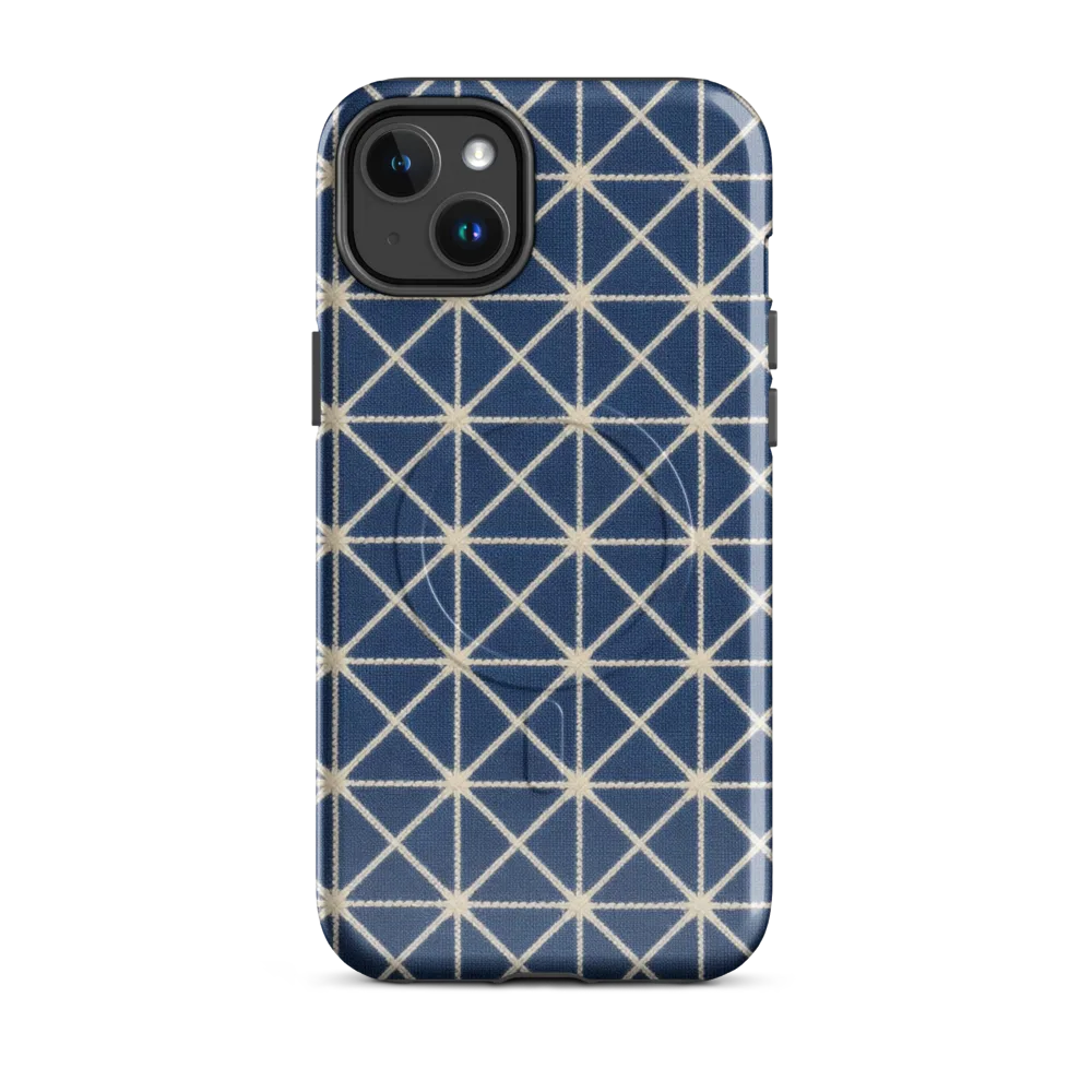 Indigo Star Lattice on MagSafe Tough Case for iPhone® — Front