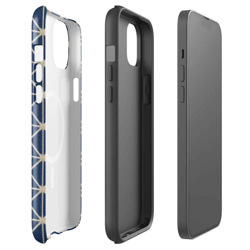 Indigo Star Lattice on MagSafe Tough Case for iPhone® — Front