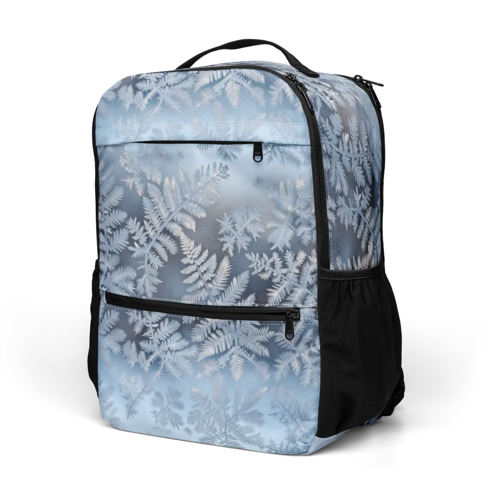 Winter Fronds on Utility Backpack — Left Front