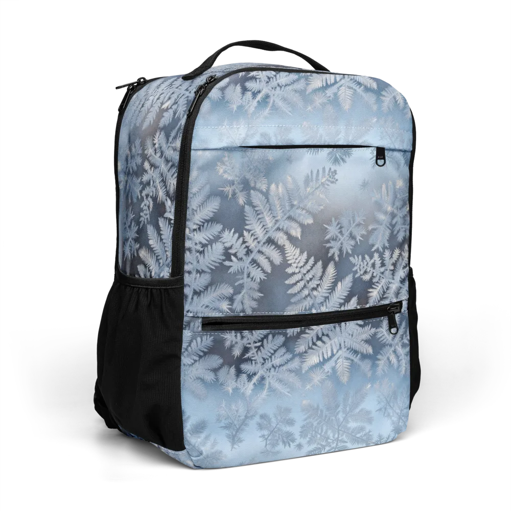 Winter Fronds on Utility Backpack — Right Front