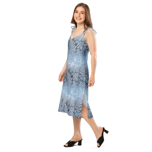 Winter Fronds on a Slip Dress