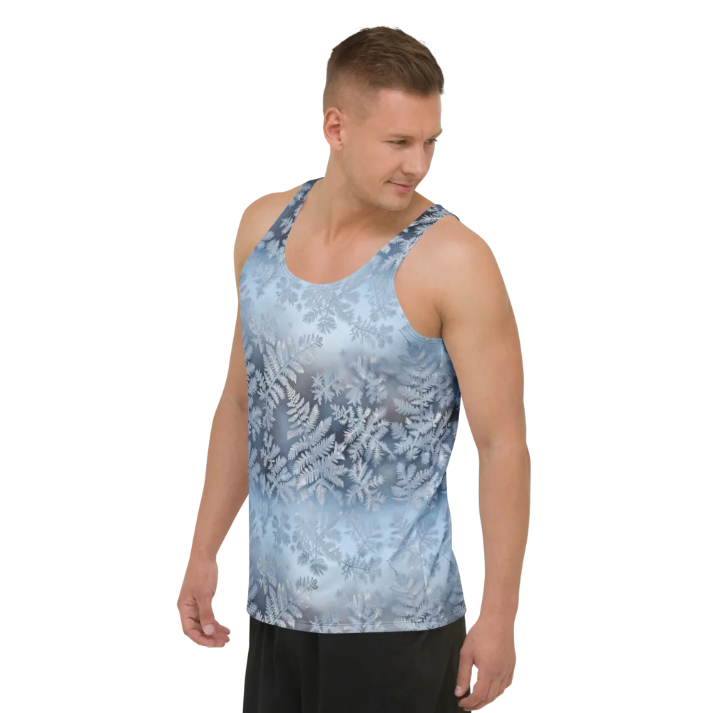 Winter Fronds on Men's Tank Top — Left Front