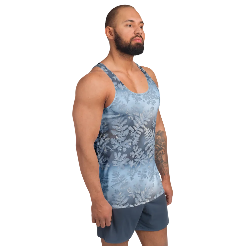 Winter Fronds on Men's Tank Top — Right Front