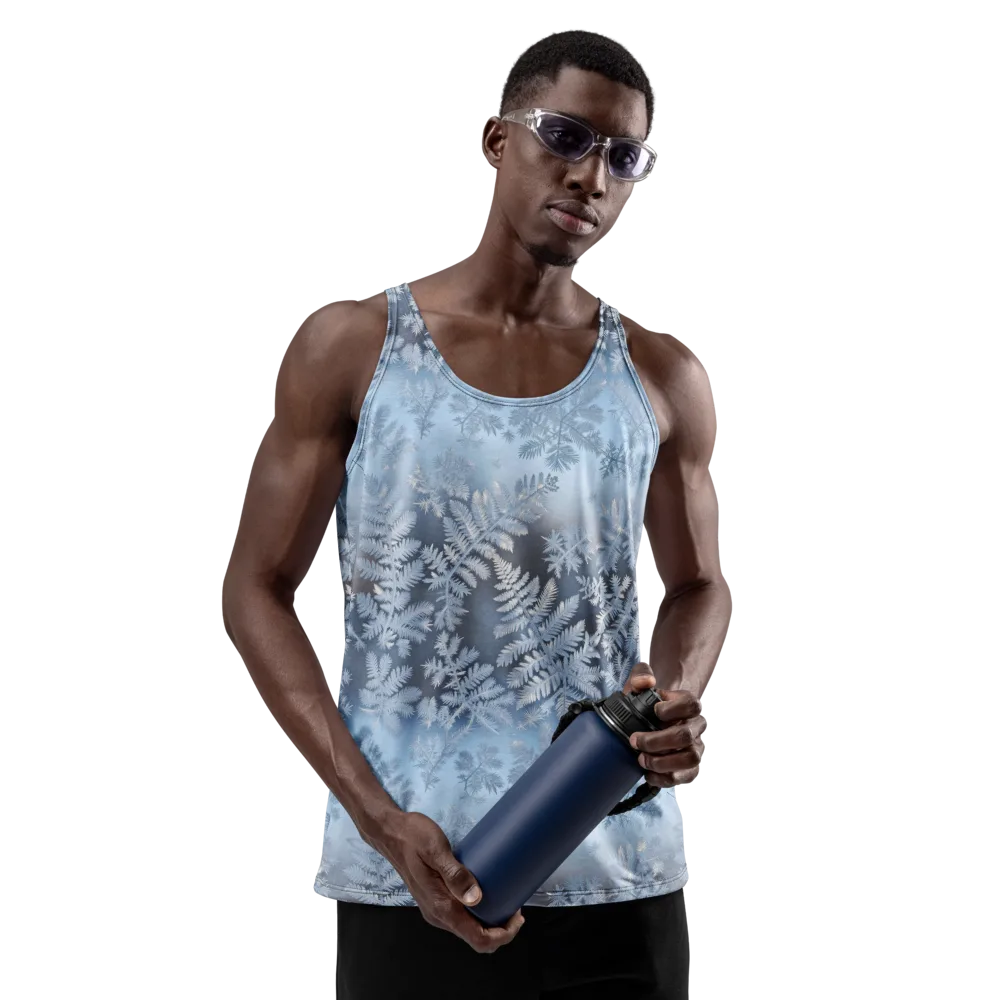 Winter Fronds on Men's Tank Top — Front