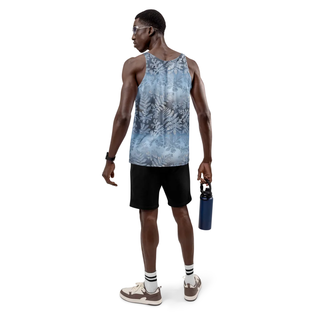 Winter Fronds on Men's Tank Top — Back