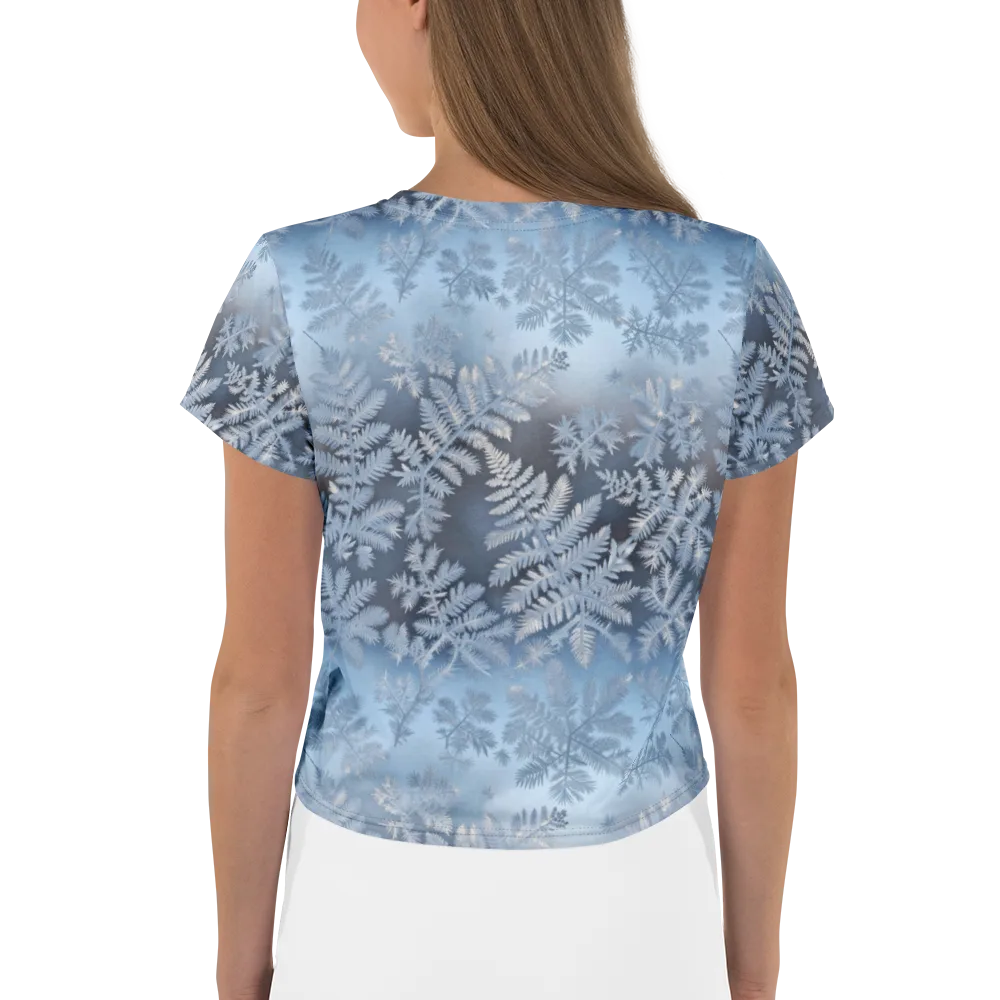 Winter Fronds on Crop Tee — Back