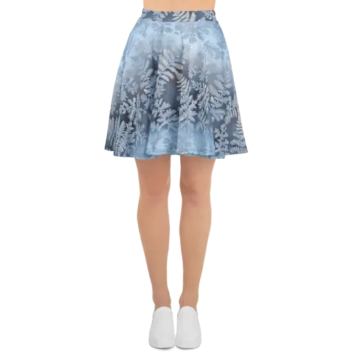 Winter Fronds on a Skater Skirt