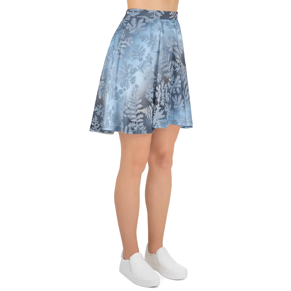 Winter Fronds on Skater Skirt — Right