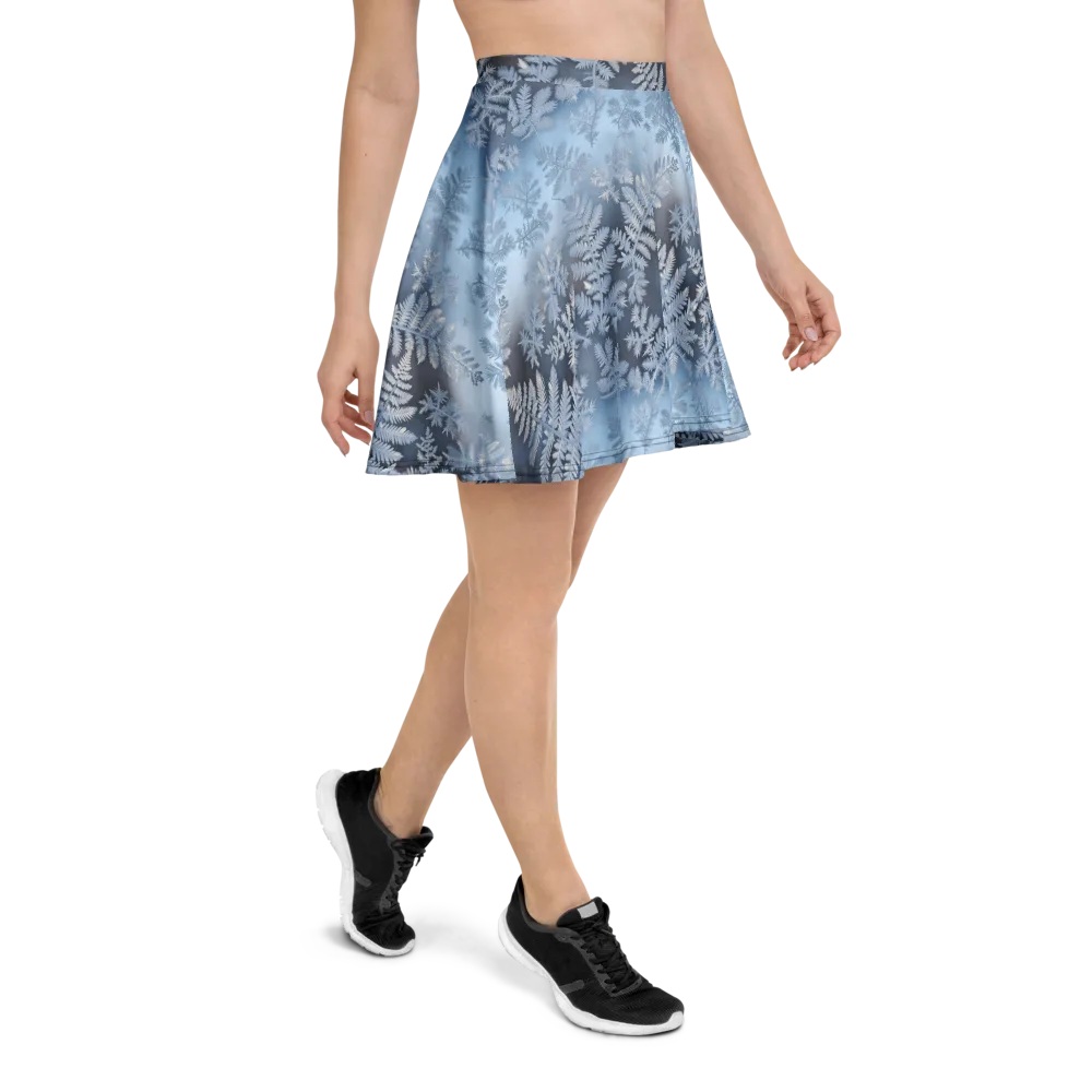 Winter Fronds on Skater Skirt — Right