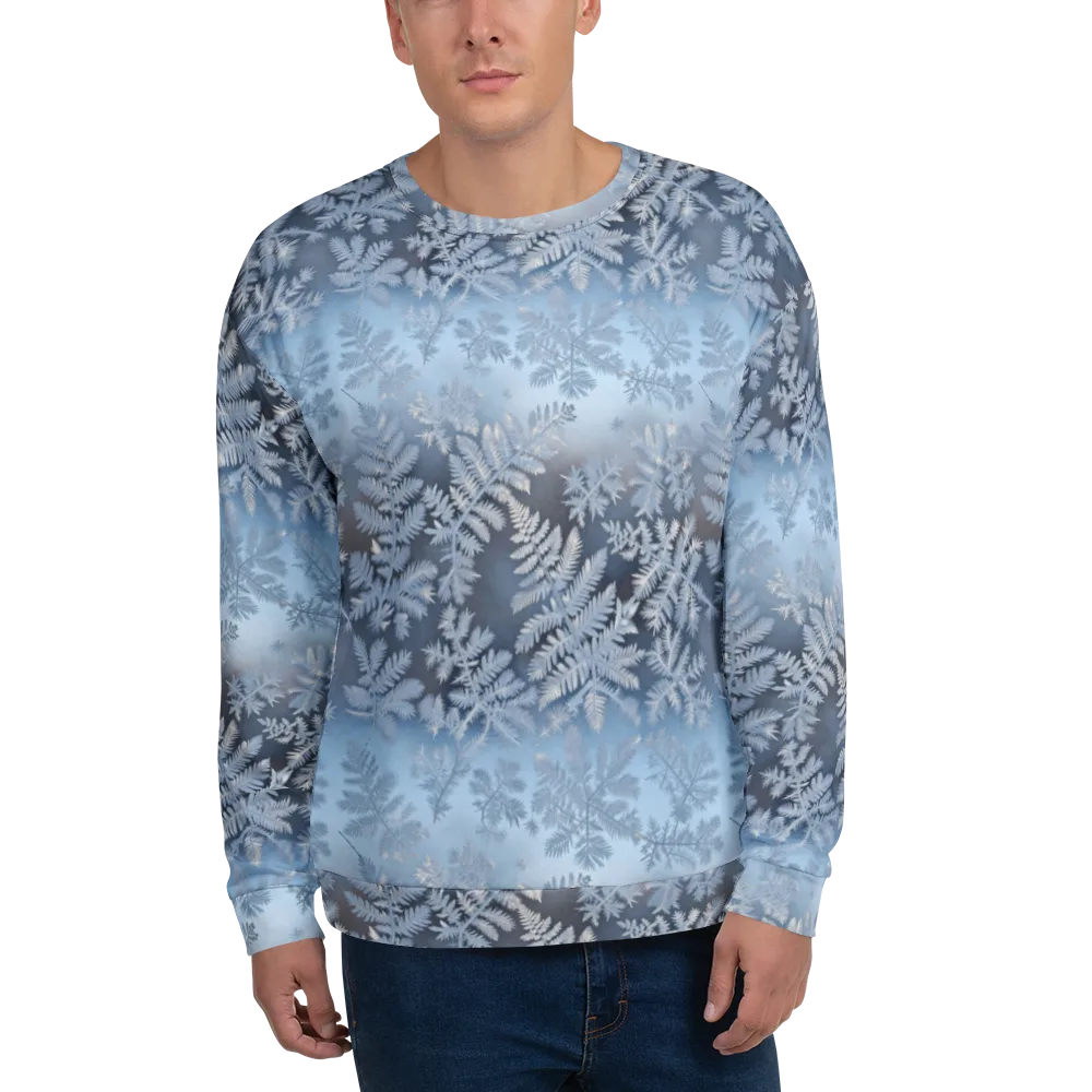 Winter Fronds on Sweatshirt — Front