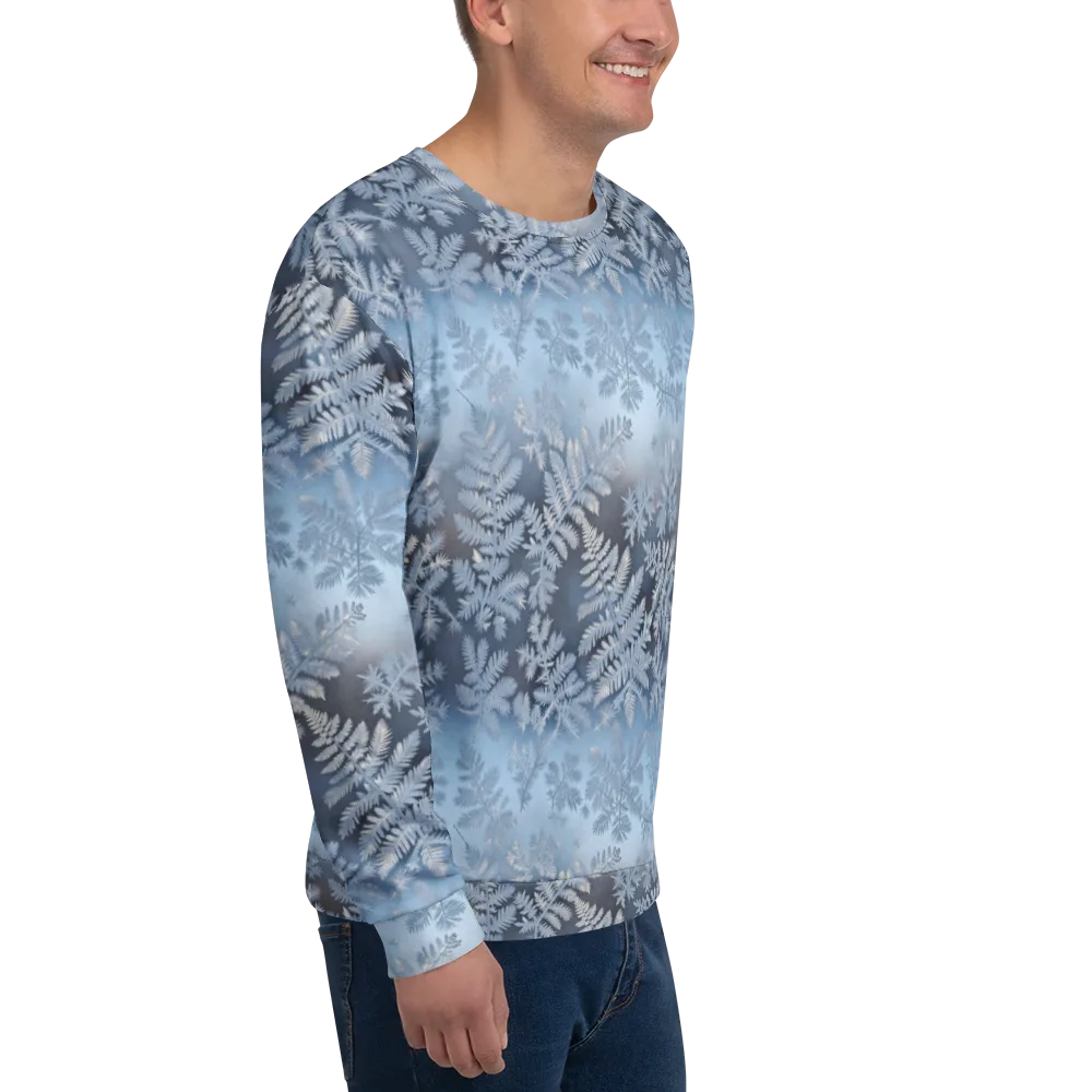 Winter Fronds on Sweatshirt — Right Front
