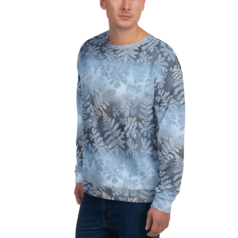 Winter Fronds on Sweatshirt — Left Front