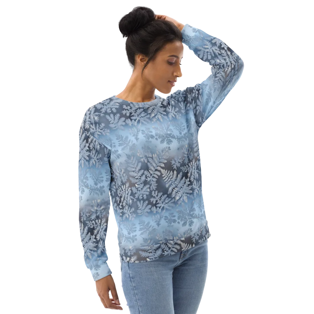 Winter Fronds on Sweatshirt — Right Front