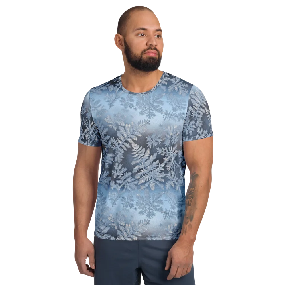 Winter Fronds on Men's Athletic T-Shirt — Front
